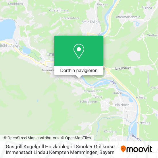 Gasgrill Kugelgrill Holzkohlegrill Smoker Grillkurse Immenstadt Lindau Kempten Memmingen Karte