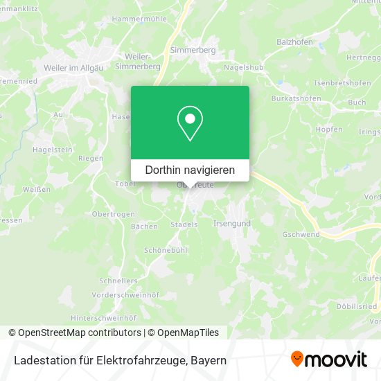 Ladestation für Elektrofahrzeuge Karte