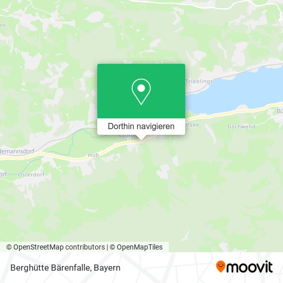 Berghütte Bärenfalle Karte