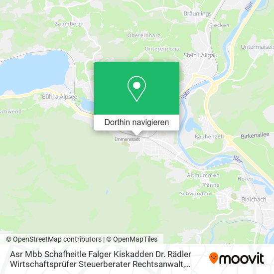 Asr Mbb Schafheitle Falger Kiskadden Dr. Rädler Wirtschaftsprüfer Steuerberater Rechtsanwalt Karte