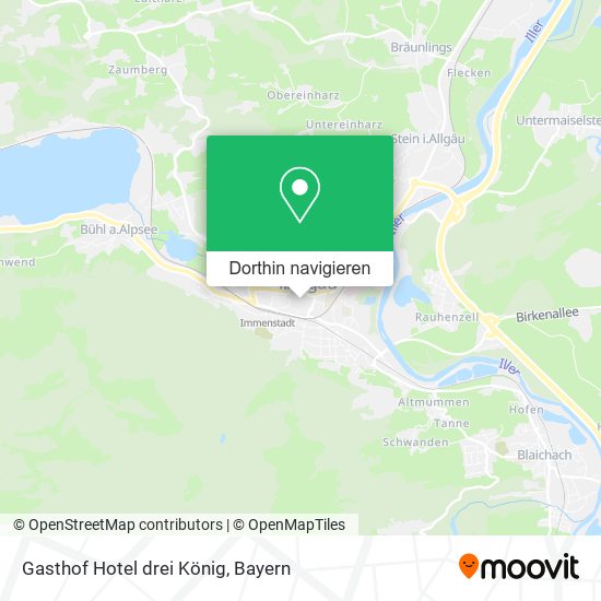 Gasthof Hotel drei König Karte
