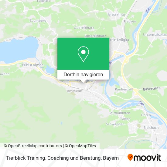 Tiefblick Training, Coaching und Beratung Karte