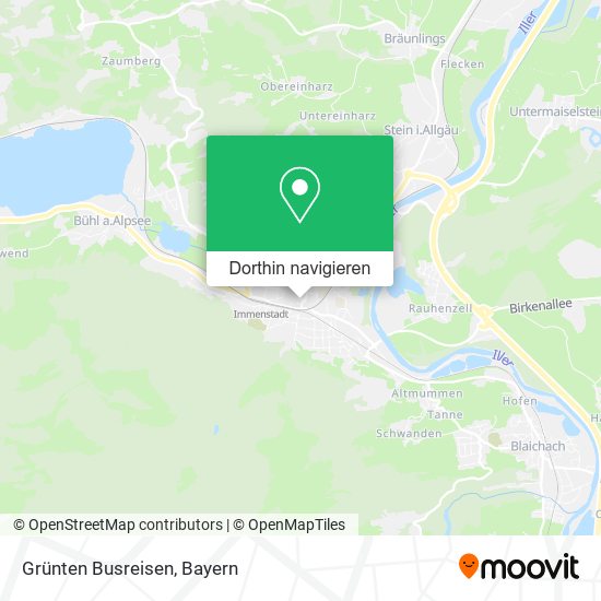 Grünten Busreisen Karte