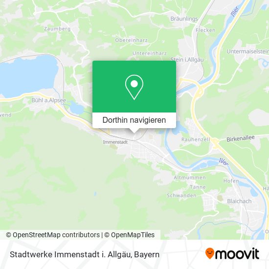 Stadtwerke Immenstadt i. Allgäu Karte