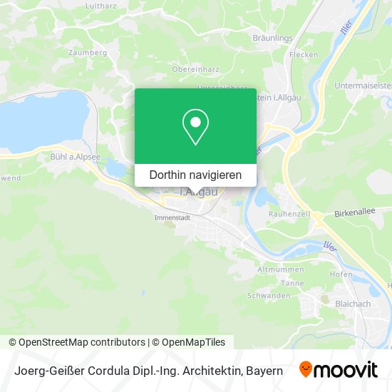 Joerg-Geißer Cordula Dipl.-Ing. Architektin Karte