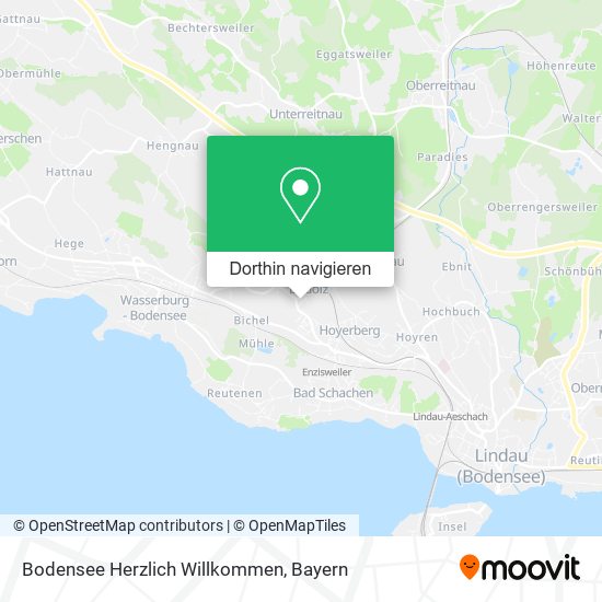 Bodensee Herzlich Willkommen Karte