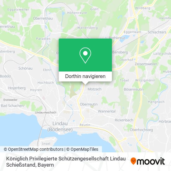 Königlich Privilegierte Schützengesellschaft Lindau Schießstand Karte