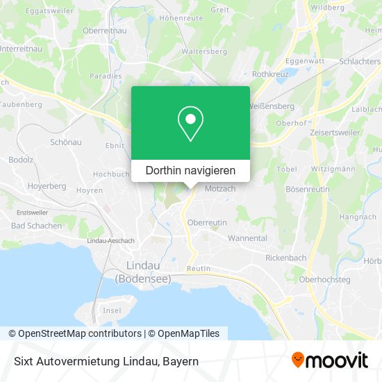 Sixt Autovermietung Lindau Karte