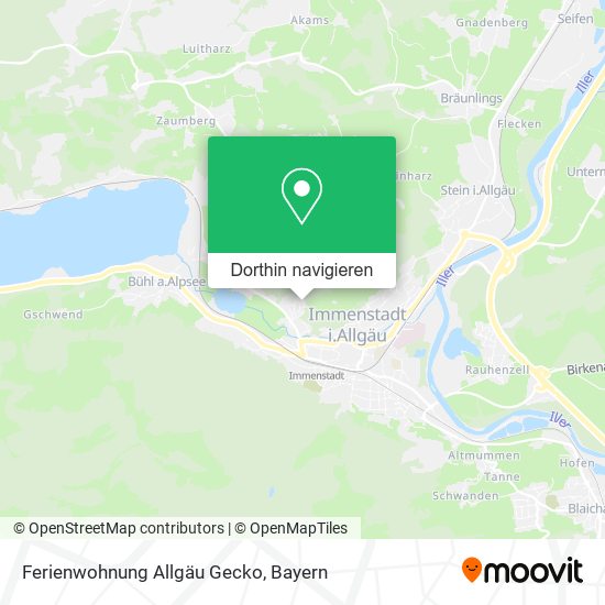 Ferienwohnung Allgäu Gecko Karte