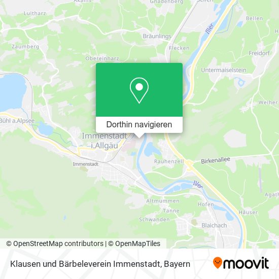 Klausen und Bärbeleverein Immenstadt Karte