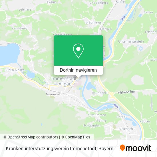 Krankenunterstützungsverein Immenstadt Karte