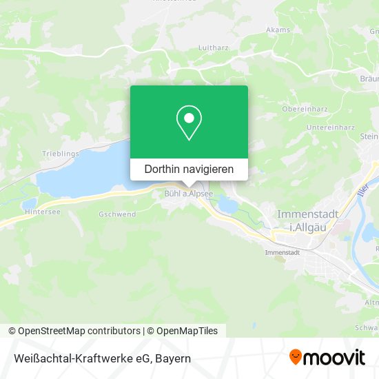 Weißachtal-Kraftwerke eG Karte