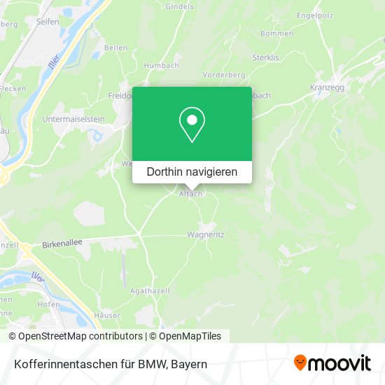 Kofferinnentaschen für BMW Karte