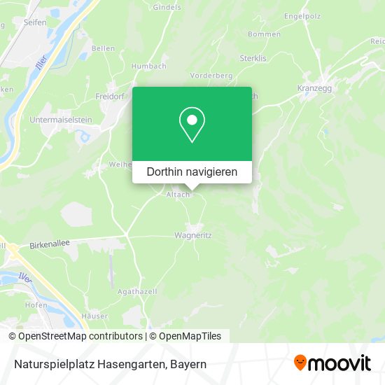 Naturspielplatz Hasengarten Karte