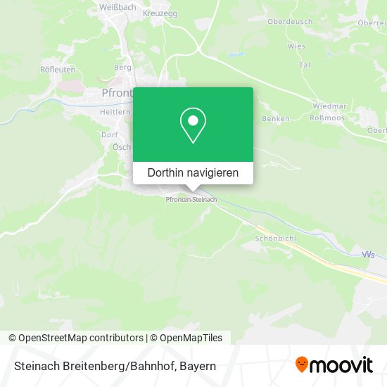 Steinach Breitenberg/Bahnhof Karte