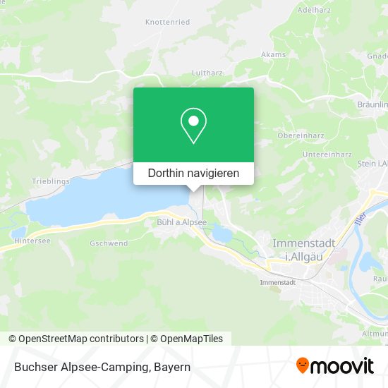 Buchser Alpsee-Camping Karte