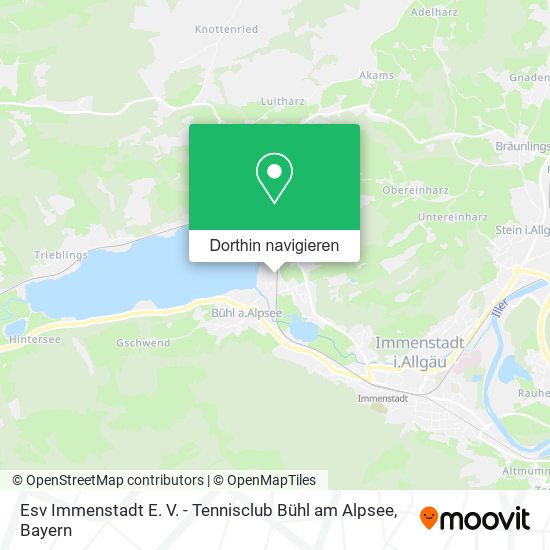 Esv Immenstadt E. V. - Tennisclub Bühl am Alpsee Karte