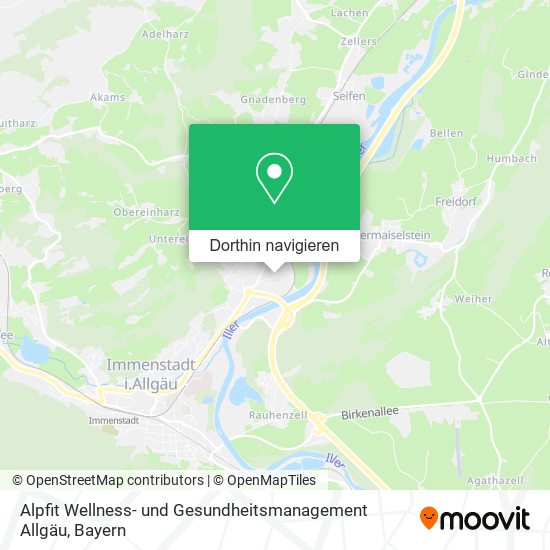 Alpfit Wellness- und Gesundheitsmanagement Allgäu Karte