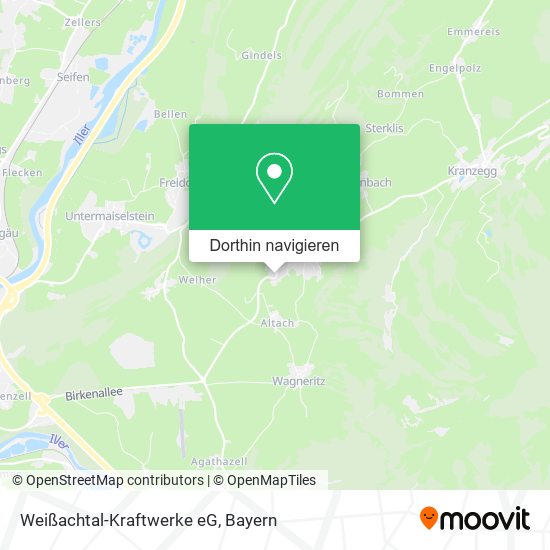 Weißachtal-Kraftwerke eG Karte