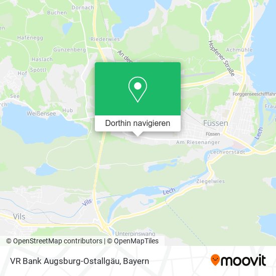 VR Bank Augsburg-Ostallgäu Karte