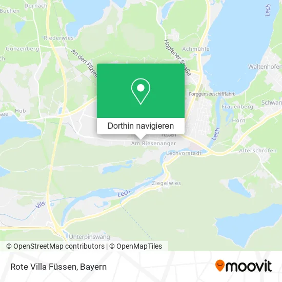 Rote Villa Füssen Karte