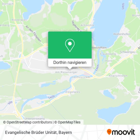 Evangelische Brüder Unität Karte