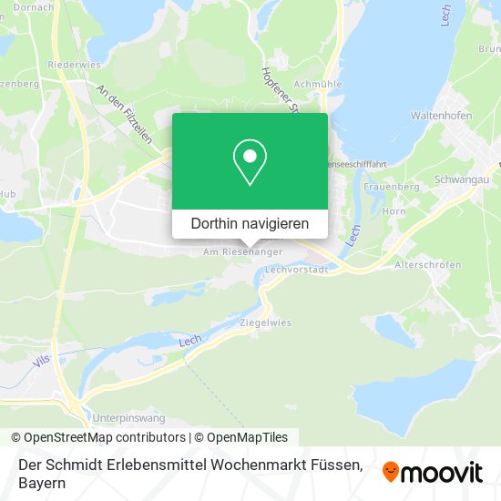 Der Schmidt Erlebensmittel Wochenmarkt Füssen Karte