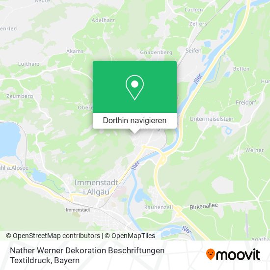 Nather Werner Dekoration Beschriftungen Textildruck Karte