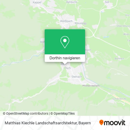 Matthias Kiechle Landschaftsarchitektur Karte