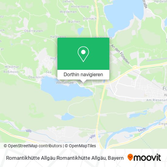 Romantikhütte Allgäu Romantikhütte Allgäu Karte
