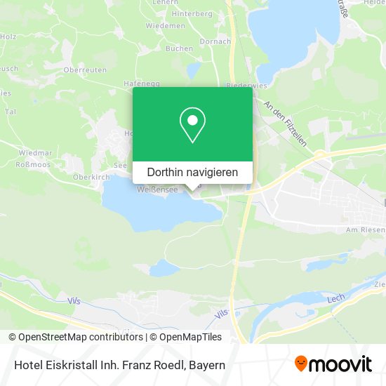Hotel Eiskristall Inh. Franz Roedl Karte