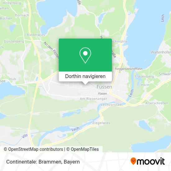 Continentale: Brammen Karte