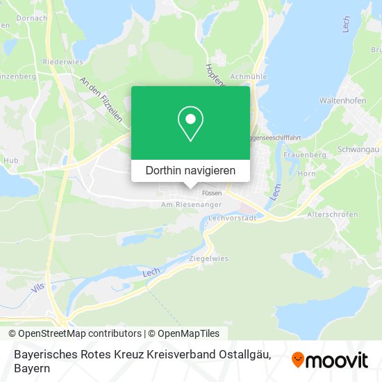 Bayerisches Rotes Kreuz Kreisverband Ostallgäu Karte