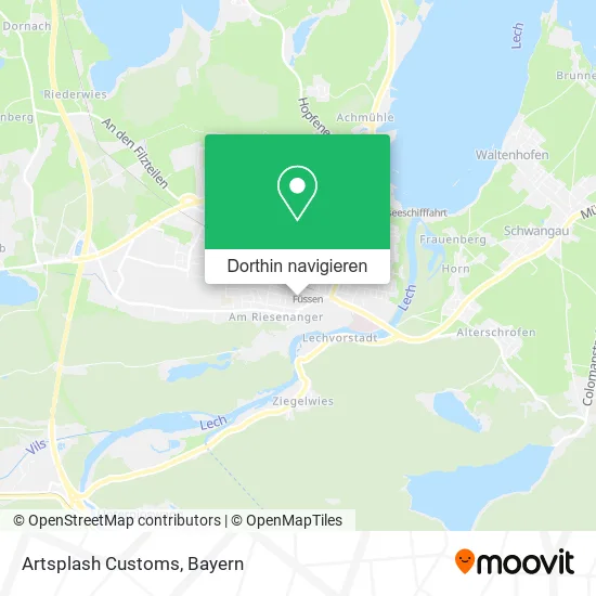 Artsplash Customs Karte