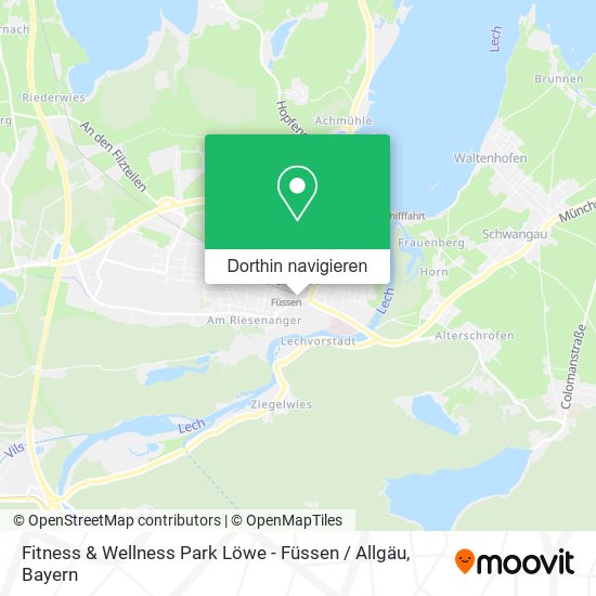 Fitness & Wellness Park Löwe - Füssen / Allgäu Karte