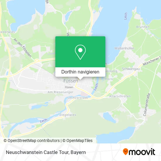 Neuschwanstein Castle Tour Karte