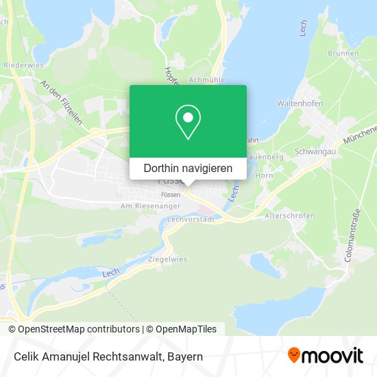 Celik Amanujel Rechtsanwalt Karte