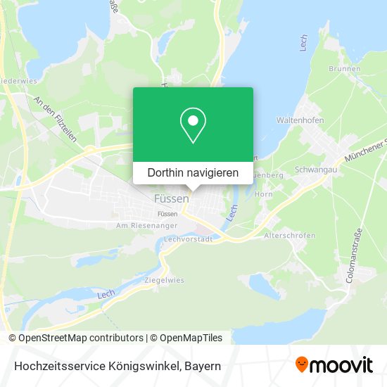 Hochzeitsservice Königswinkel Karte