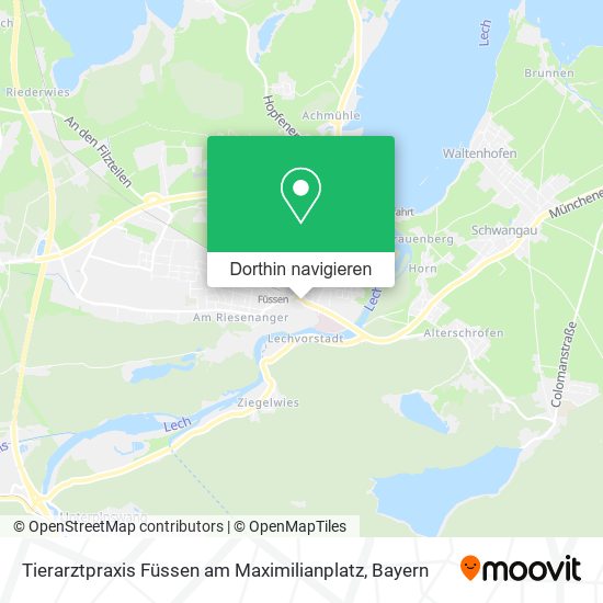 Tierarztpraxis Füssen am Maximilianplatz Karte