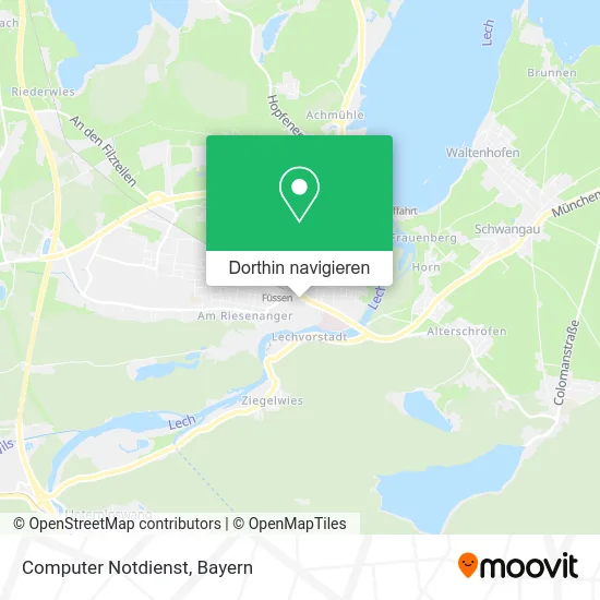 Computer Notdienst Karte