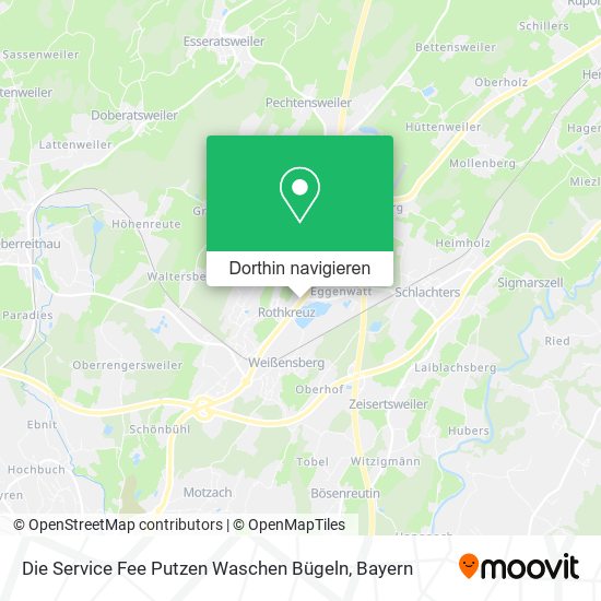 Die Service Fee Putzen Waschen Bügeln Karte