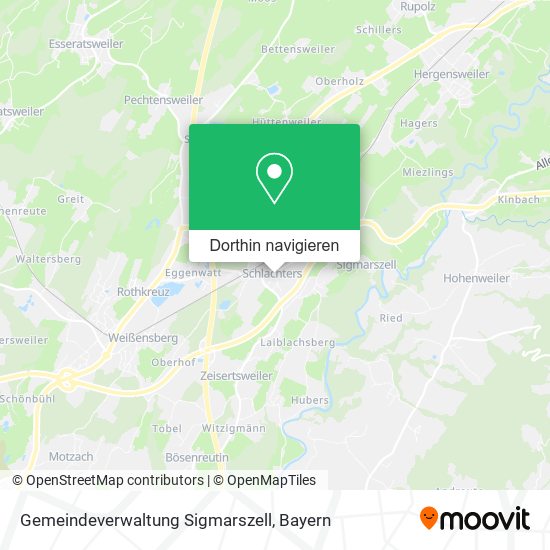 Gemeindeverwaltung Sigmarszell Karte
