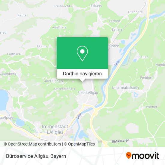 Büroservice Allgäu Karte