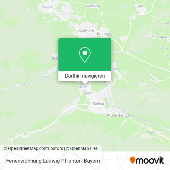 Ferienwohnung Ludwig Pfronten Karte
