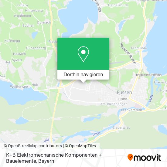 K+B Elektromechanische Komponenten + Bauelemente Karte