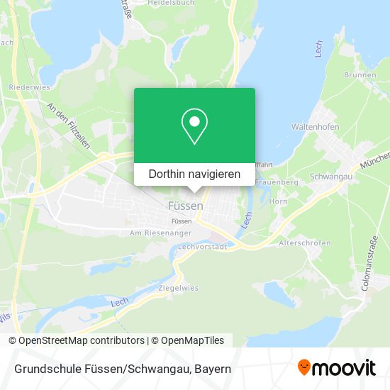 Grundschule Füssen/Schwangau Karte