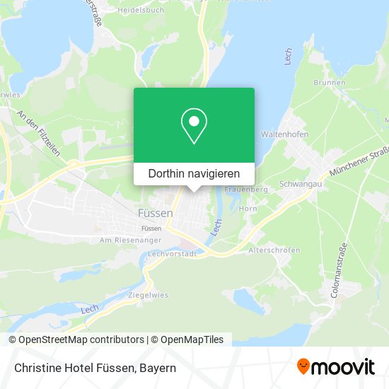 Christine Hotel Füssen Karte