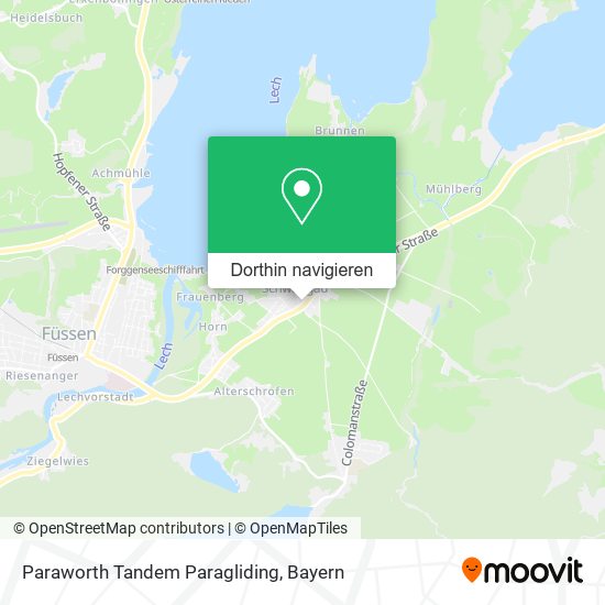 Paraworth Tandem Paragliding Karte