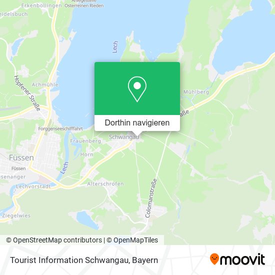 Tourist Information Schwangau Karte