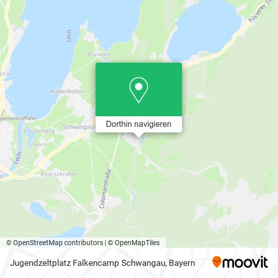 Jugendzeltplatz Falkencamp Schwangau Karte